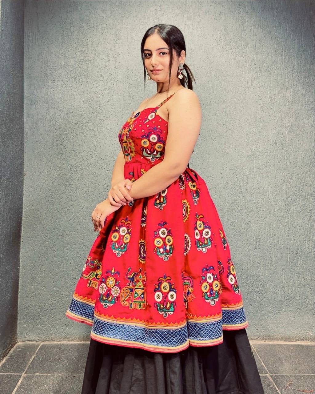 Stylish Cotton Lehenga & Kediya Set with Full Embroidery and Dori Piping