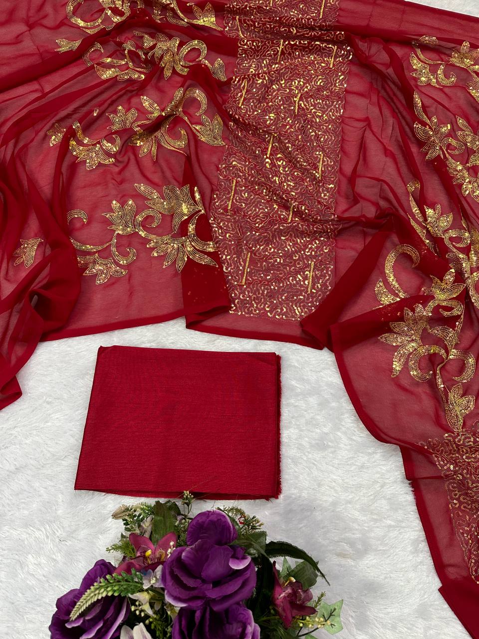 Party Wear Georgette Saree